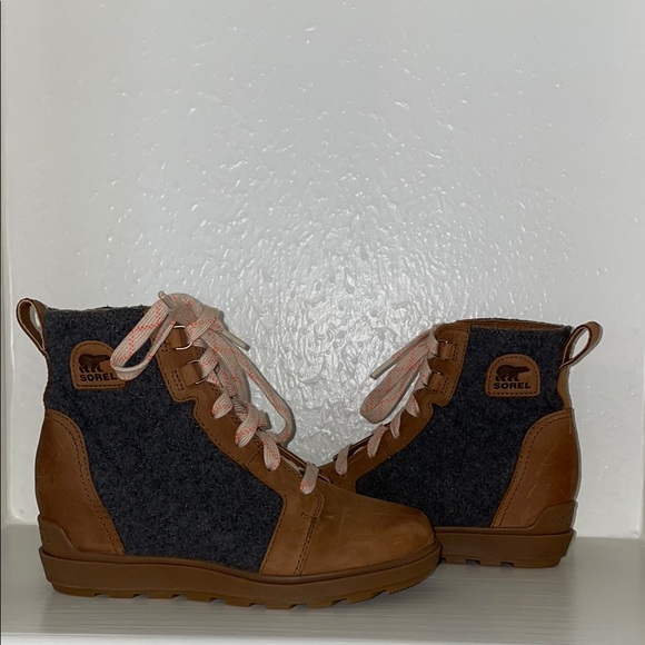 SOREL EVIE II Lace Wedge Bootie Size 7, NWOT - Picture 3 of 16